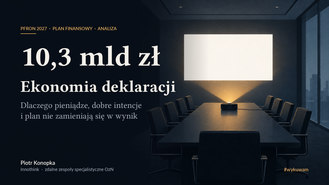 10,3 mld zł dobrych intencji